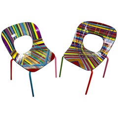 Mauro Oliveira Stylized Pair of Chairs