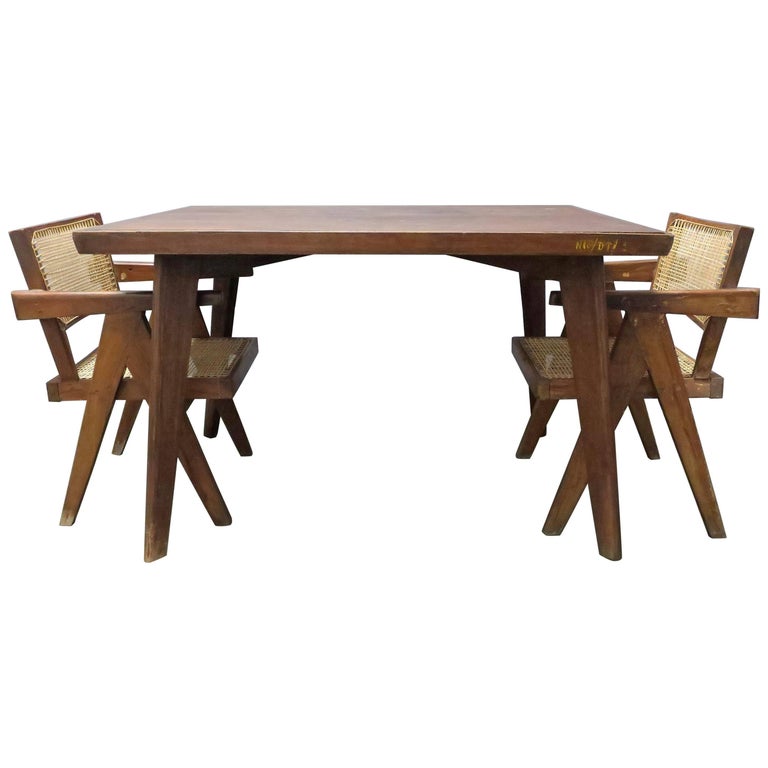 Pierre Jeanneret Dining Table at 1stDibs