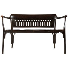 Otto Wagner Settee Bench by Thonet, Austria, Vienna Secession, circa 1905