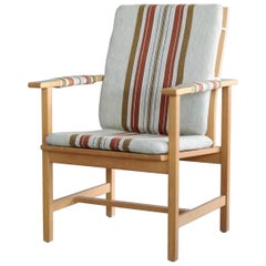Børge Mogensen Modell 2257 1960er Jahre Eiche Lounge Chair für Fredericia Stolefabrik