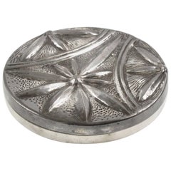 Alice & Eugene Chanal French Art Nouveau Dinanderie Polished Pewter Box