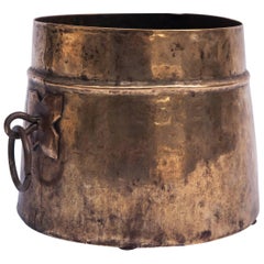 Vintage Bronze Measuring Pot from Nepal, Early 20th Century