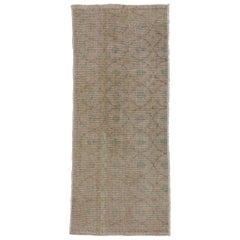 Distressed Vintage Turkish Sivas Rug with Shabby Chic Rustic Farmhouse Style