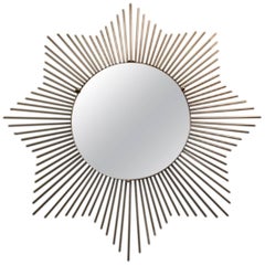 1970s French Sunburst Mirror