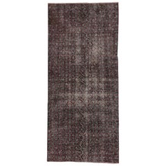 Tapis turc Sivas vintage vieilli avec style traditionnel anglais rustique