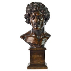 Bronzebust of American Pianist Richard Buhlig by British Sculptor Hibbert Binney