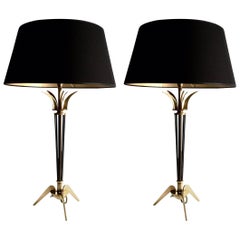 Pair of 1950 French Lamps by Maison Arlus