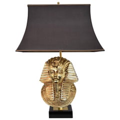 Maison Jansen for Deknudt Pharaoh Table Lamp, Hollywood Regency, circa 1970