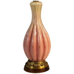 Alfredo Barbini Murano Glass Table Lamp