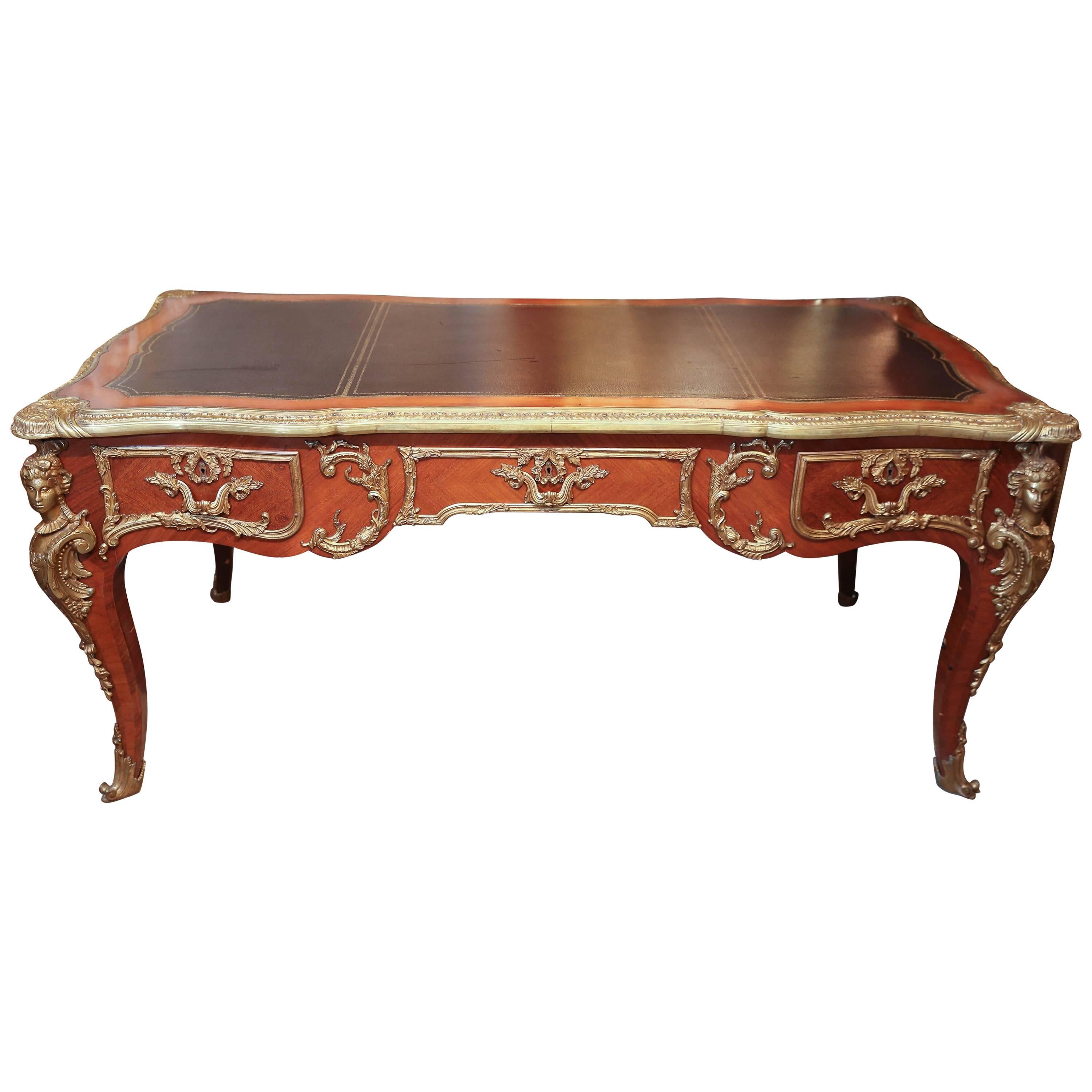 French Louis XV Style Desk or Bureau Platt