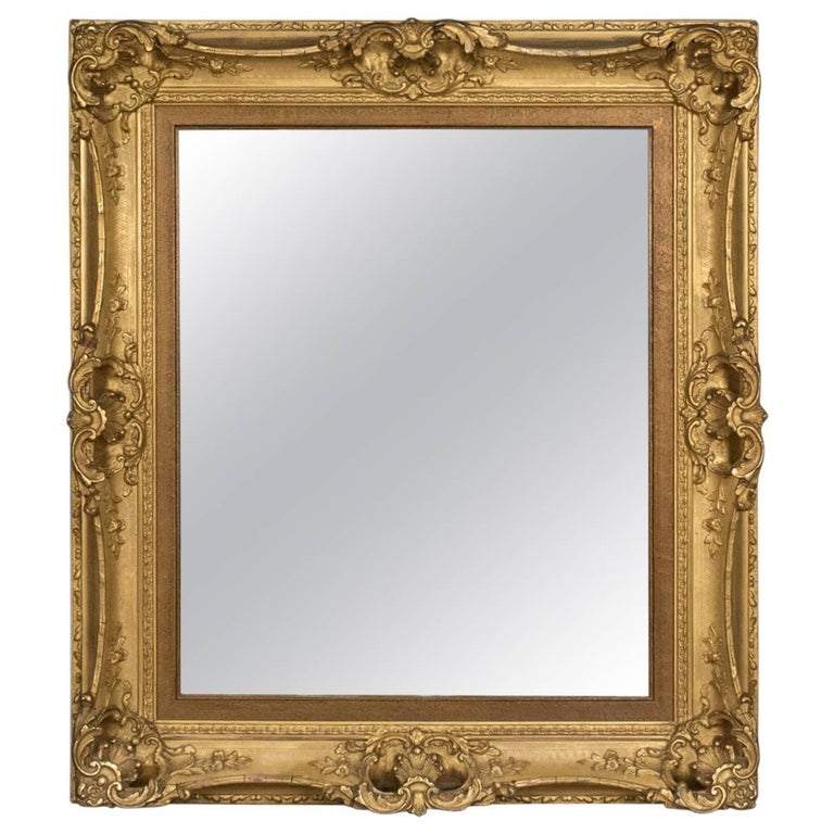 Antique Wall Mirror English Victorian Picture Frame 19th Century Antique Wall Mirror English Victorian Picture Frame 19th Century Circa 1900