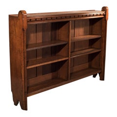 Antique Bookcase English, Oak, Victorian Book Shelf, Ecclesiastical, circa 1850