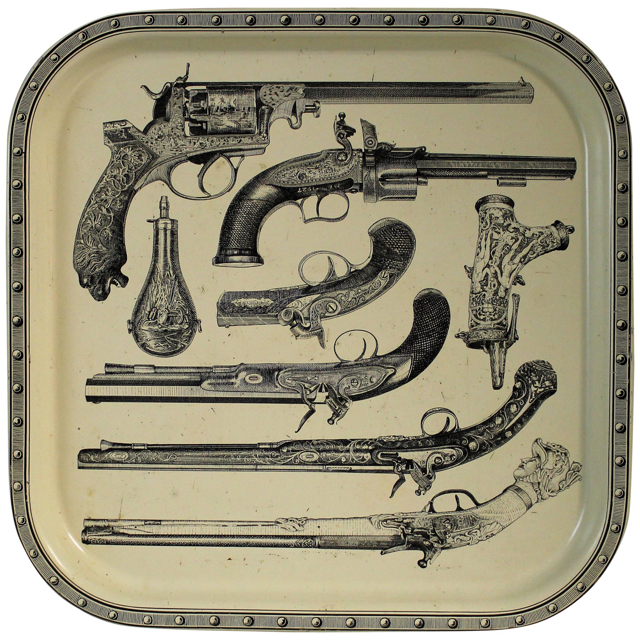 Pistol Tray Attributed to Piero Fornasetti