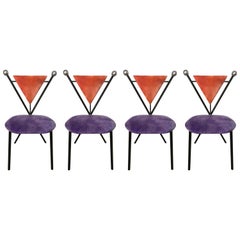 Set of Four Postmodern Dining Chairs