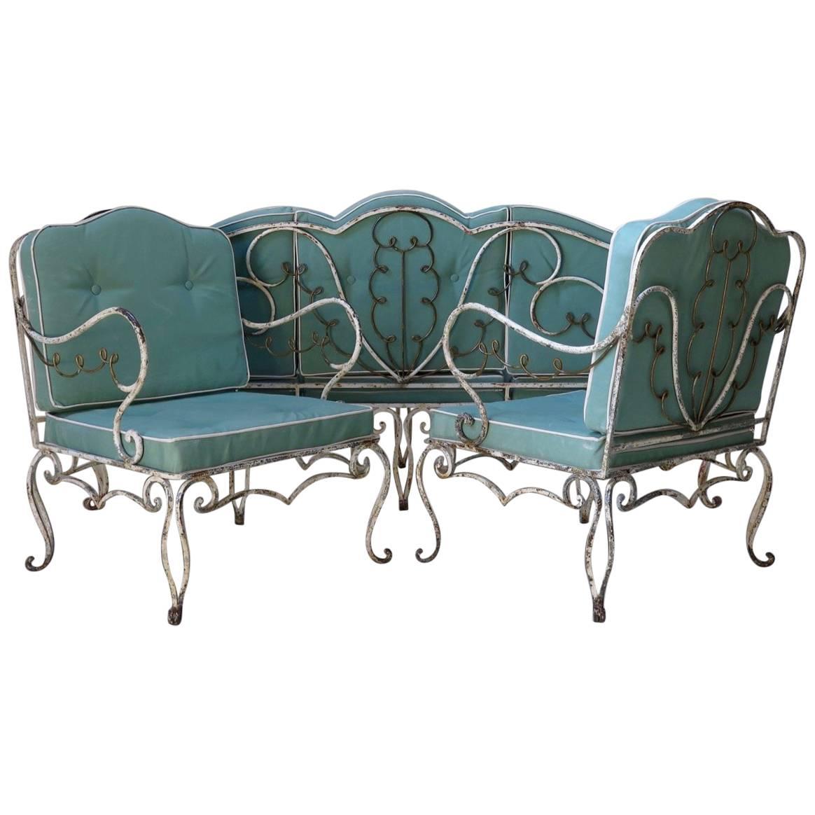 French 1940s Art Deco Patio Set