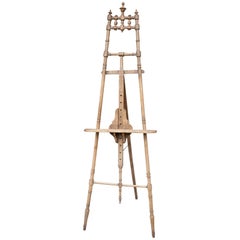 Antique Spindle Wood Easel Found in France