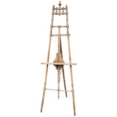 Antique Spindle Wood Easel Found in France