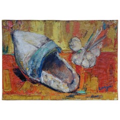 Vintage Painting by Bernard Lorjou, Le Sabot 'Clog', 1955-1957, Oil on Canvas