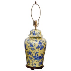 Porcelain Chinoiserie Ginger Jar Lamp by Kinder Harris