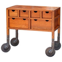 AKMD Collection Shaker Inspired Low-Rolling Wood Dresser