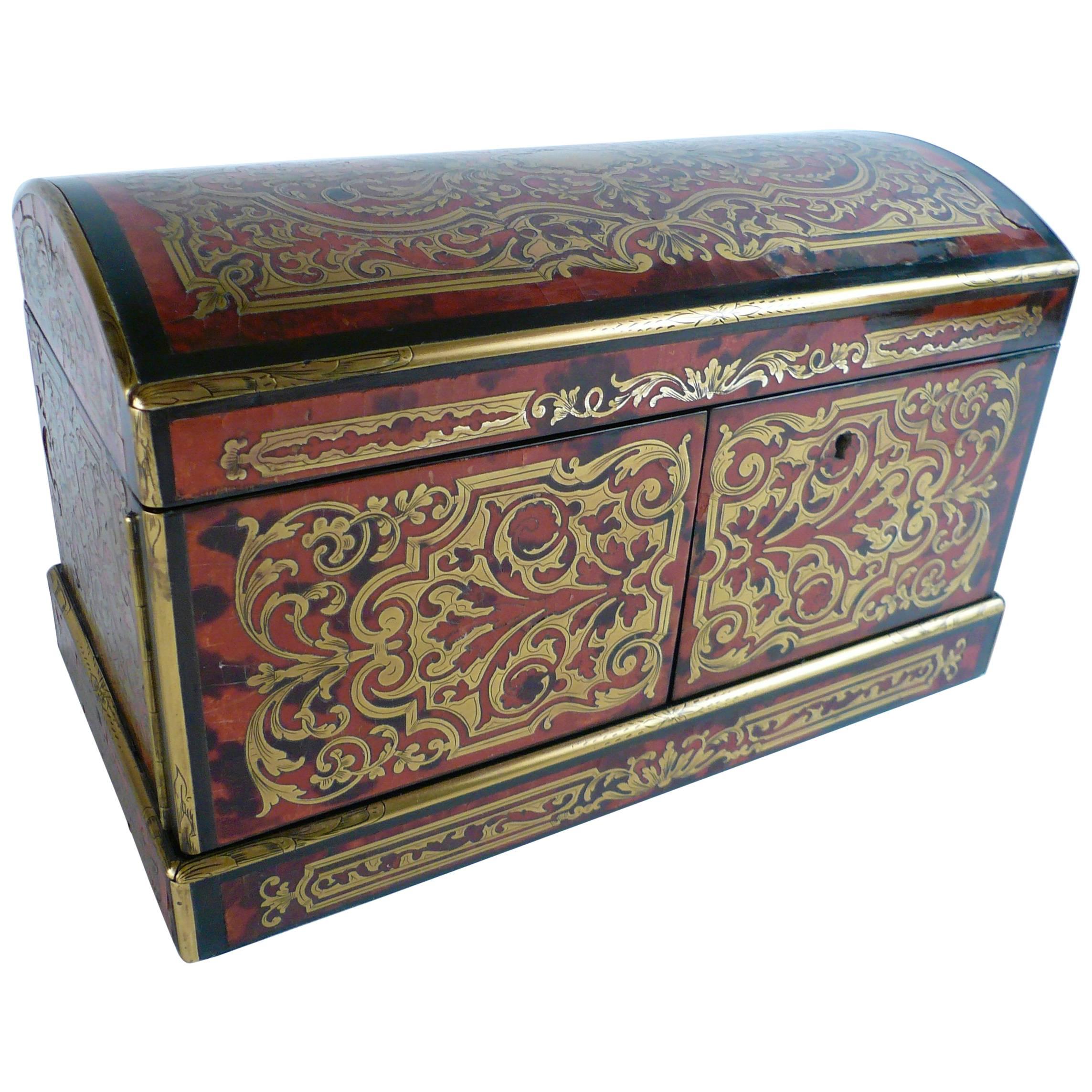 19th Century French Boulle Tea Caddy