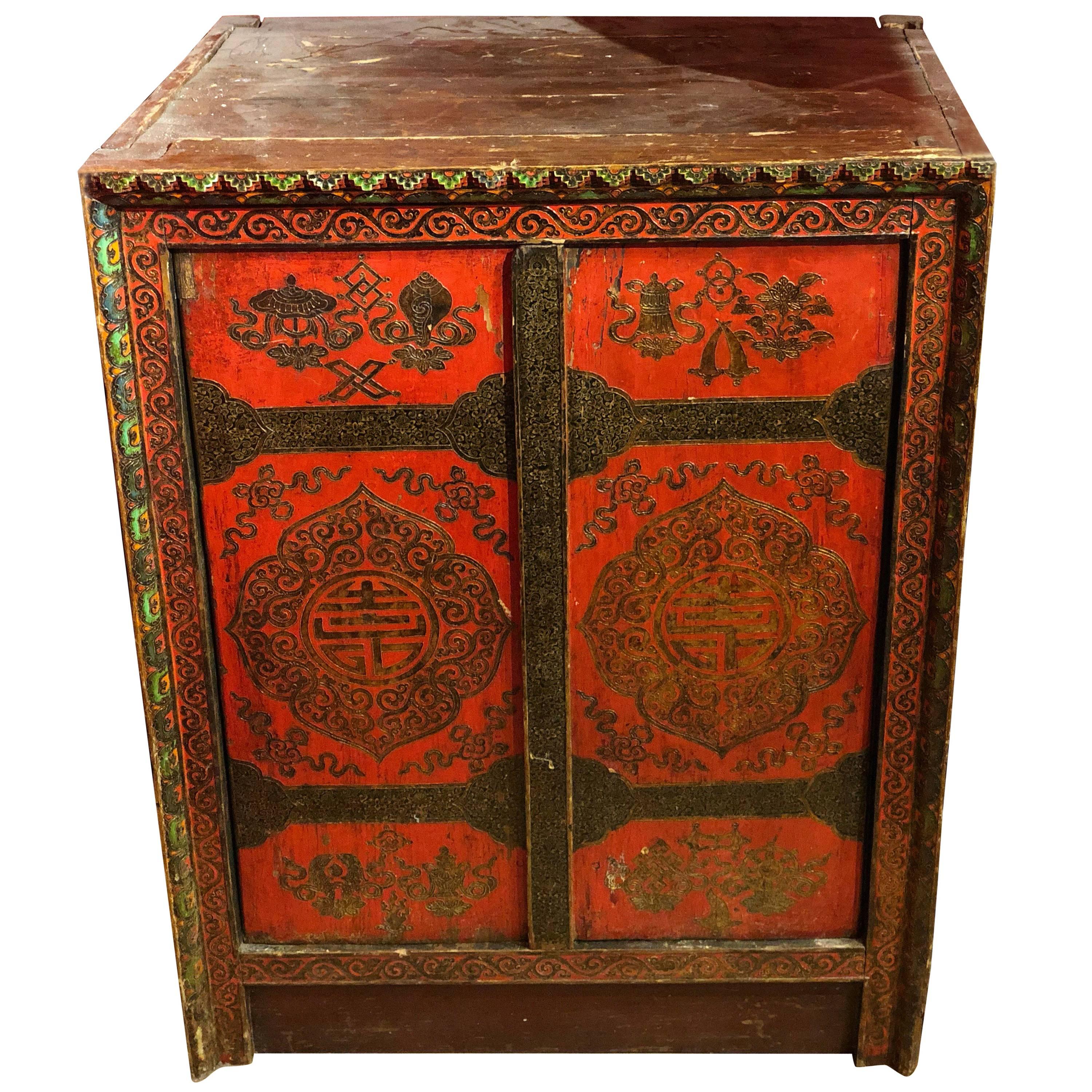 Tibetan Chest Cabinet For Sale