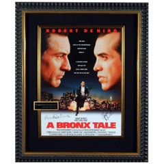 Bronx Tale Autographed Movie Poster Framed Memorabilia Display