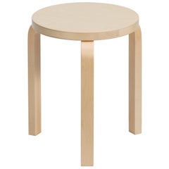 Authentic Stool 60 in Birch by Alvar Aalto & Artek