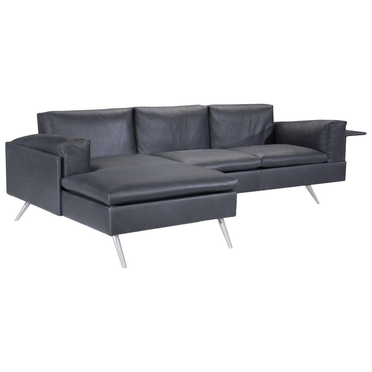 AL Composition Sofa in Black by Luca Scacchetti For Sale