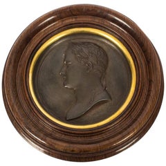 Plaque en bronze anciennement Premier Empire Napoléon Bonaparte:: fin du 18ème siècle