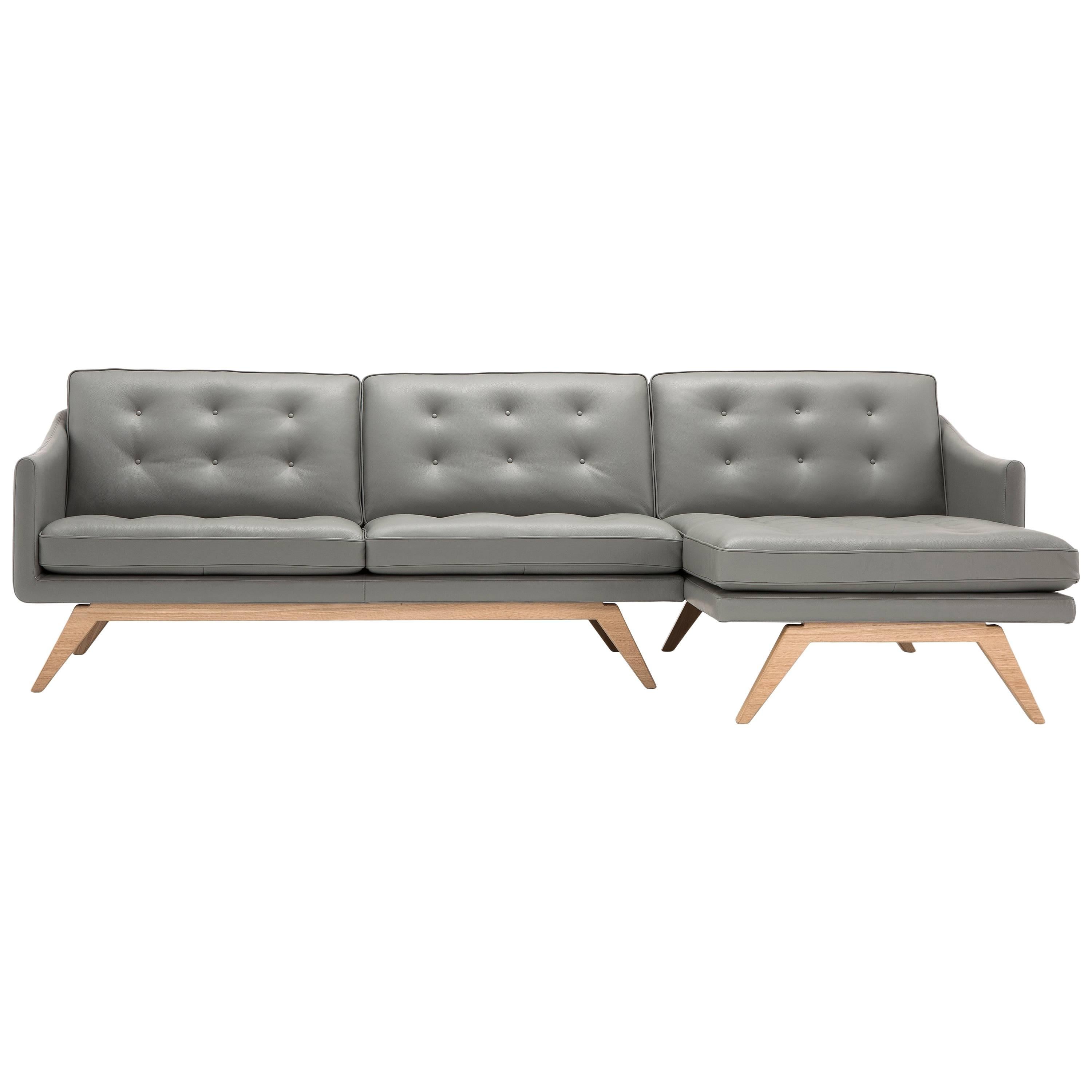 Alvar Sofa in Gray by Luca Scacchetti For Sale