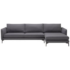 Barnaby Composition Sofa in Charcoal Gray by Amura Lab
