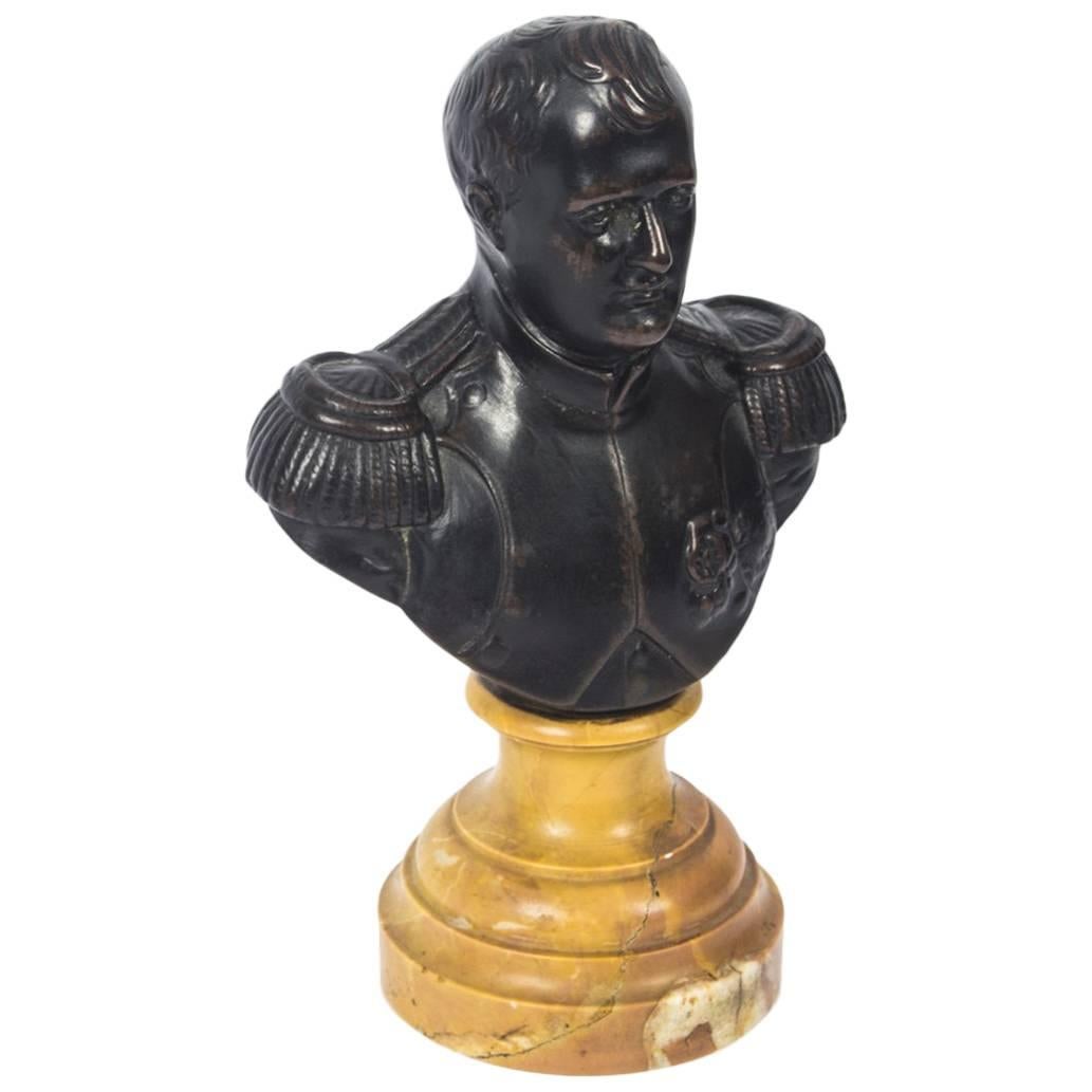 Antique Bronze Bust Napoleon Bonaparte, 19th Century