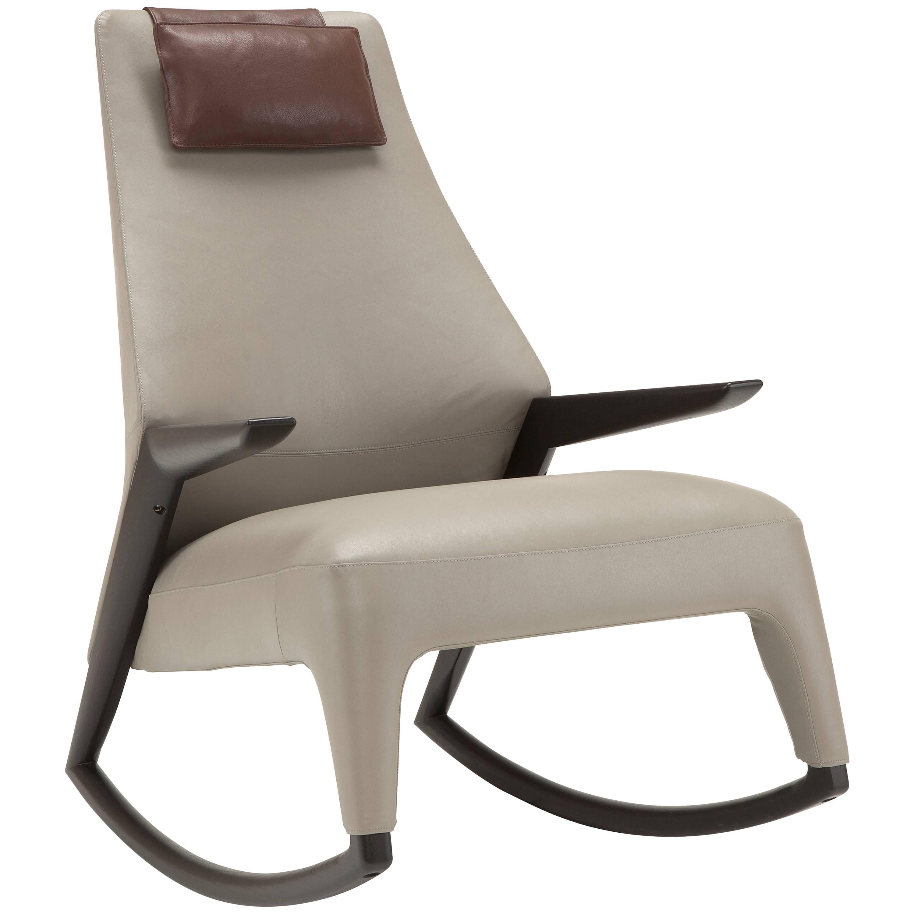 Coccolo Armchair in Taupe by Maurizio Marconato & Terry Zappa For Sale