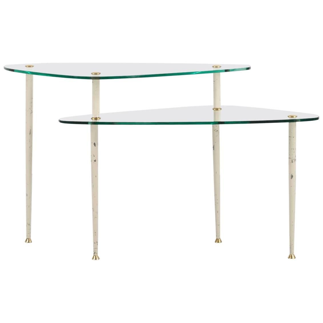 Edmondo Palutari Couch Table "Arlecchino", manufactured by V.I.S. Glas Vitrex