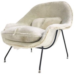 Vintage Eero Saarinen Womb Chair Restored in Brazilian Cowhide