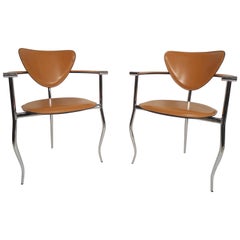 Pair of Midcentury Italian Chairs by Arrben