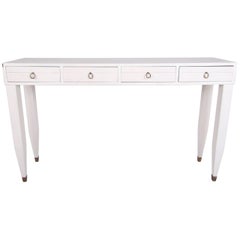 Contemporary Modern Four-Drawer Console Table