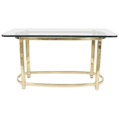 American Brass and Glass Center Table