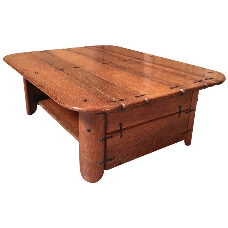 Rustic Modernist Coffee Table by Pacific Green at 1stDibs