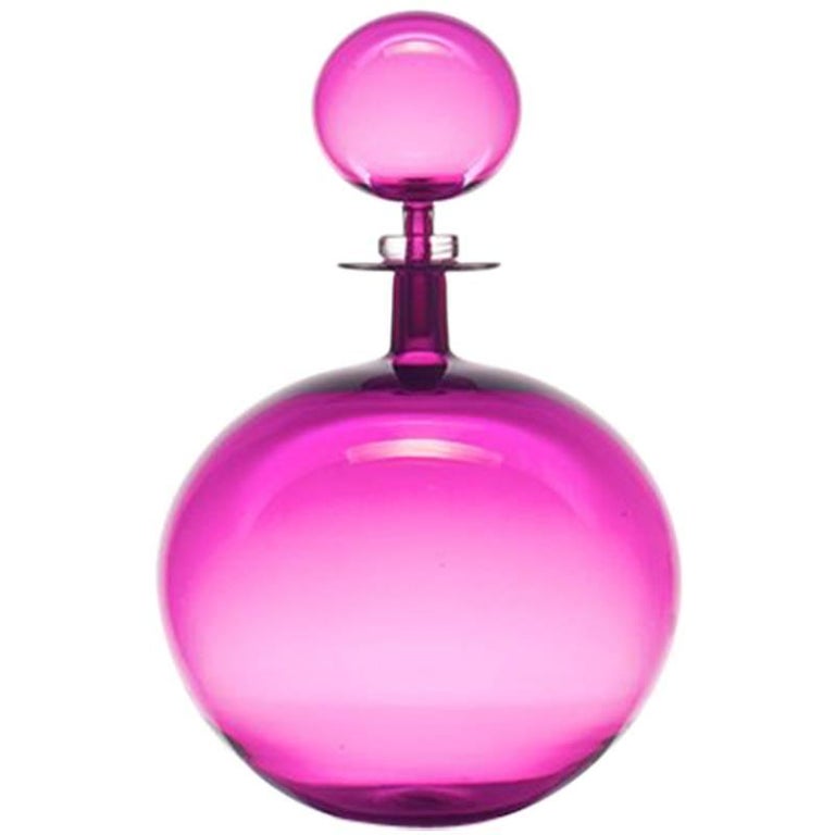 Petite Decanter Low Round Ultraviolet For Sale at 1stDibs