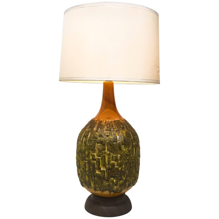 Oversized Snail S Ceramic Table Lamp For At 1stdibs Vintage Oversized Brutalist Ceramic Table Lamp 1970s