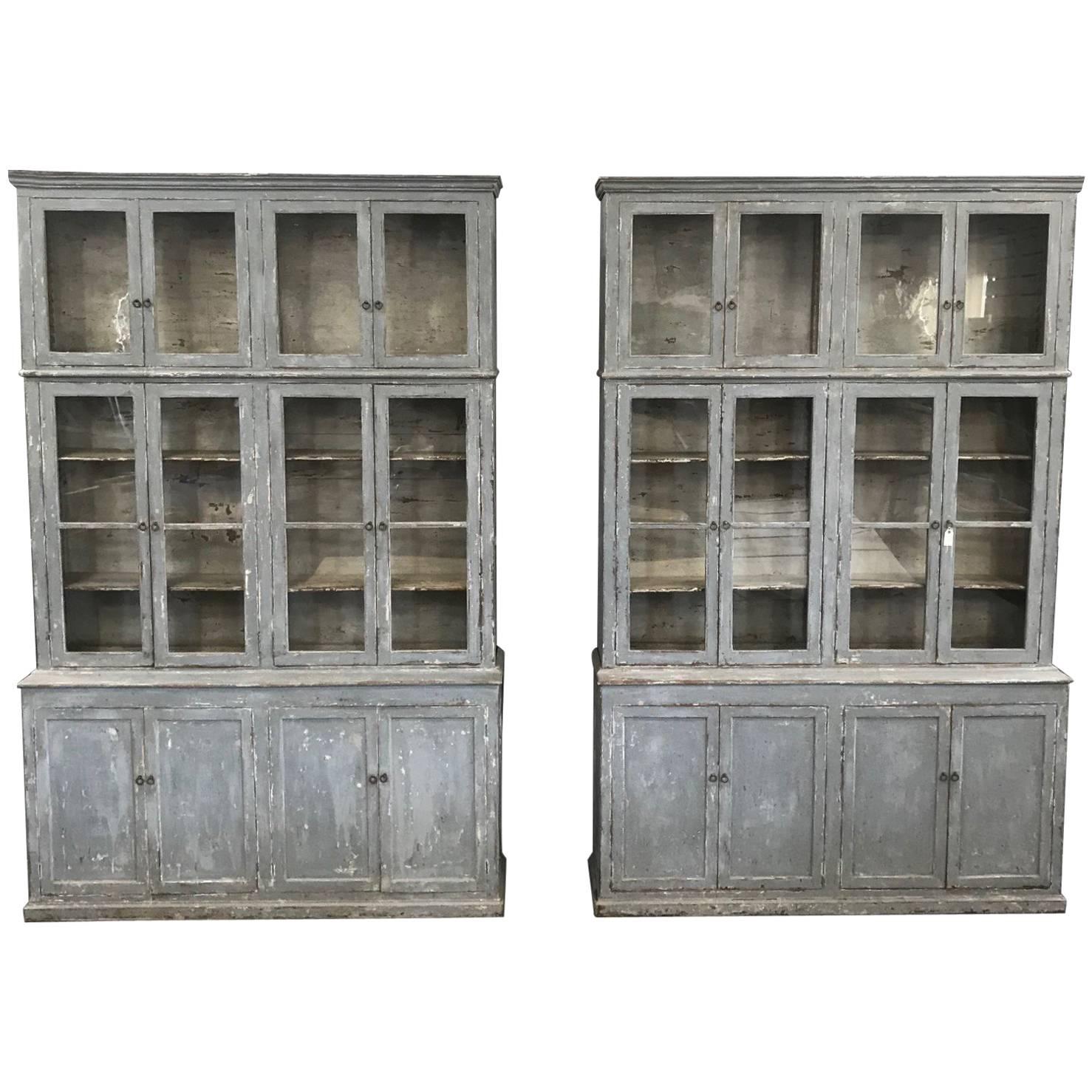 Outstanding Pair of Spanish 19th Century Bookcases