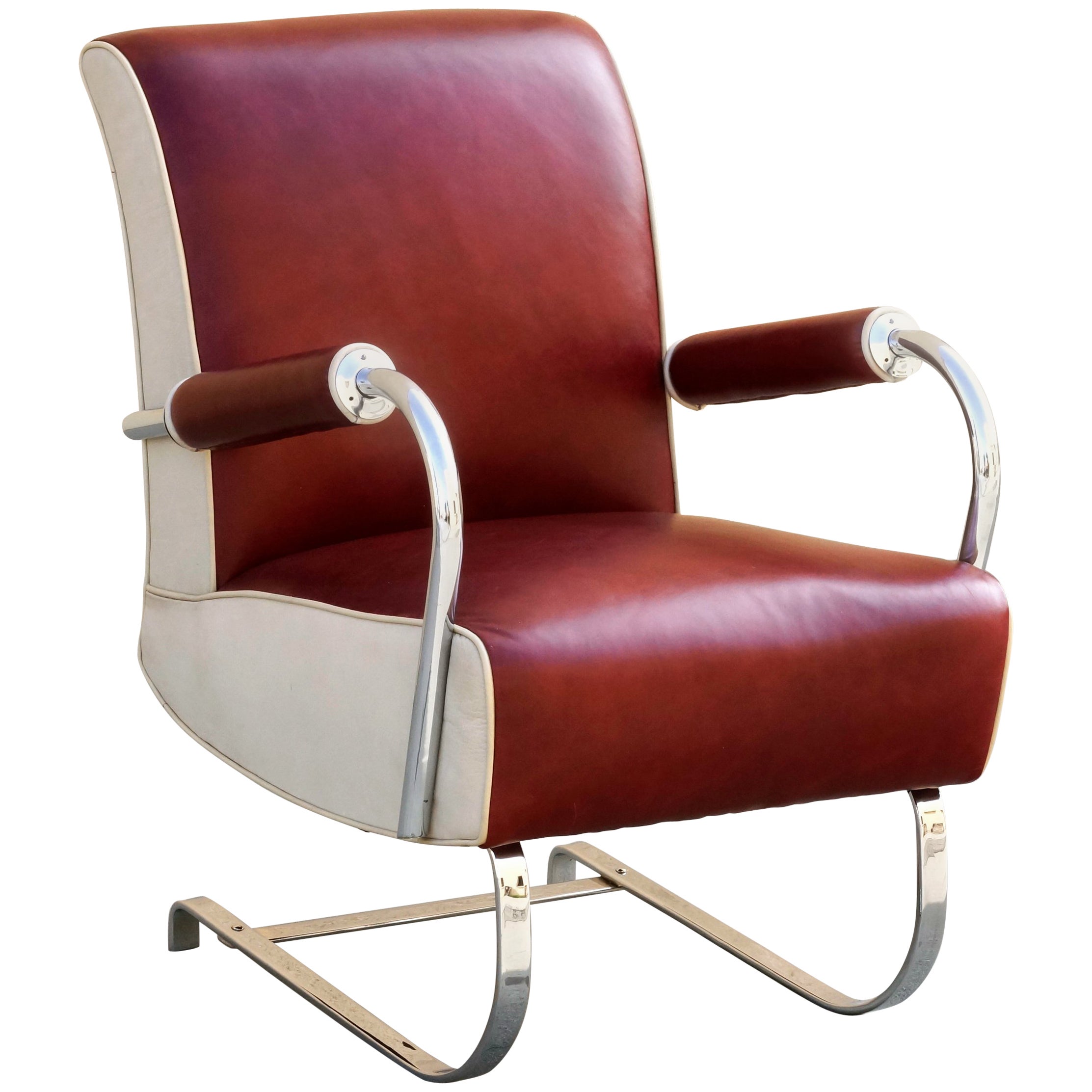 Rare KEM er for Mueller Airline Chair American Art Deco Streamlined