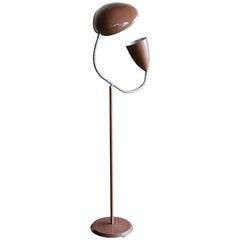 Rare Double Shade Floor Lamp ‘Cone and Cobra’ by Greta Grossman