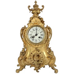 19th Century Louis XV Style French Etienne Maxant Brevete Mantel Clock