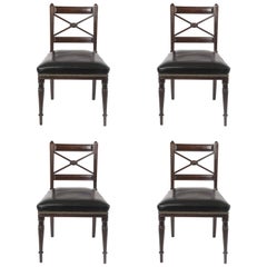 Regency Period English Mahogany Side Chairs