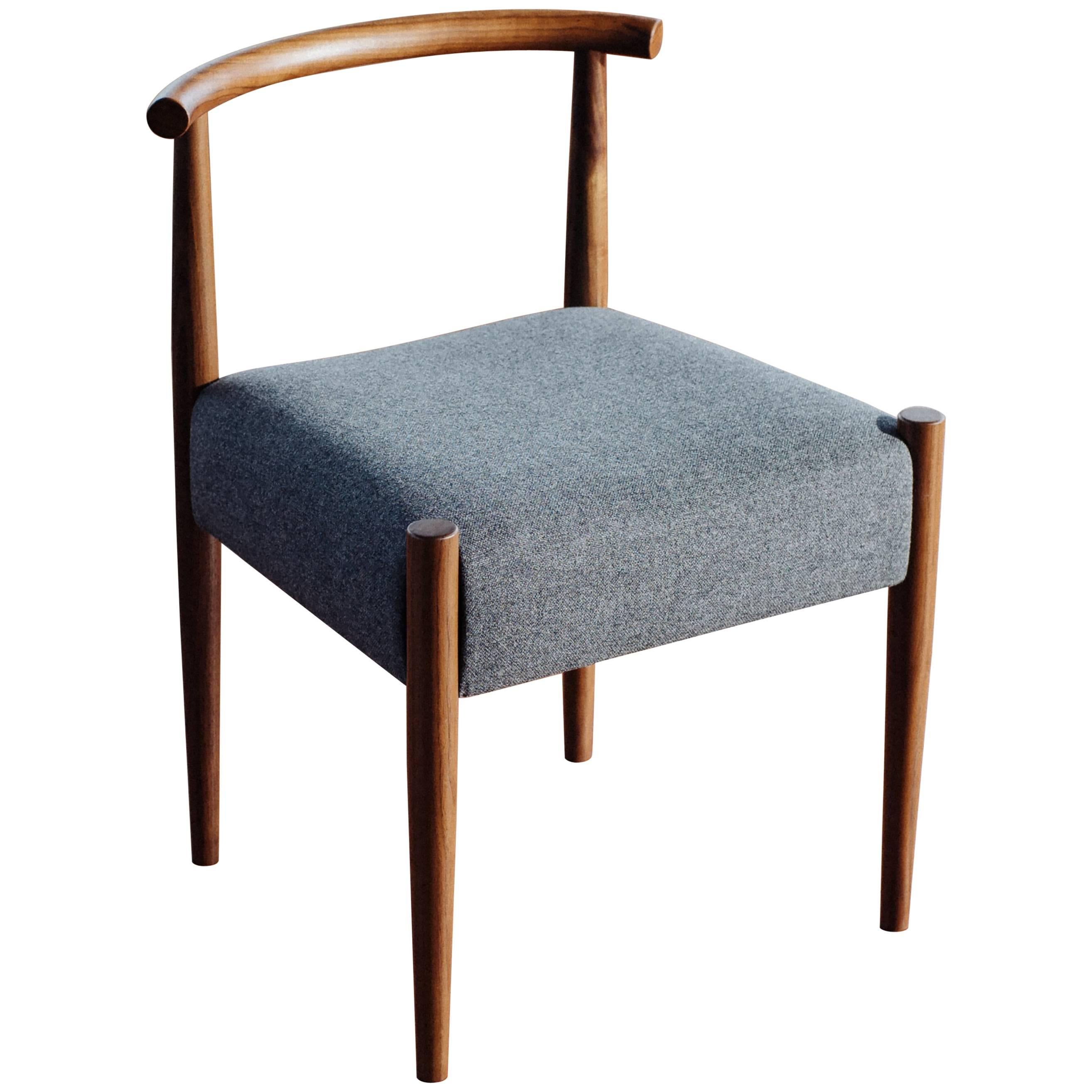 Phloem Studio Harbor Chair, Handmade Modern Side Chair with Wood and Upholstery