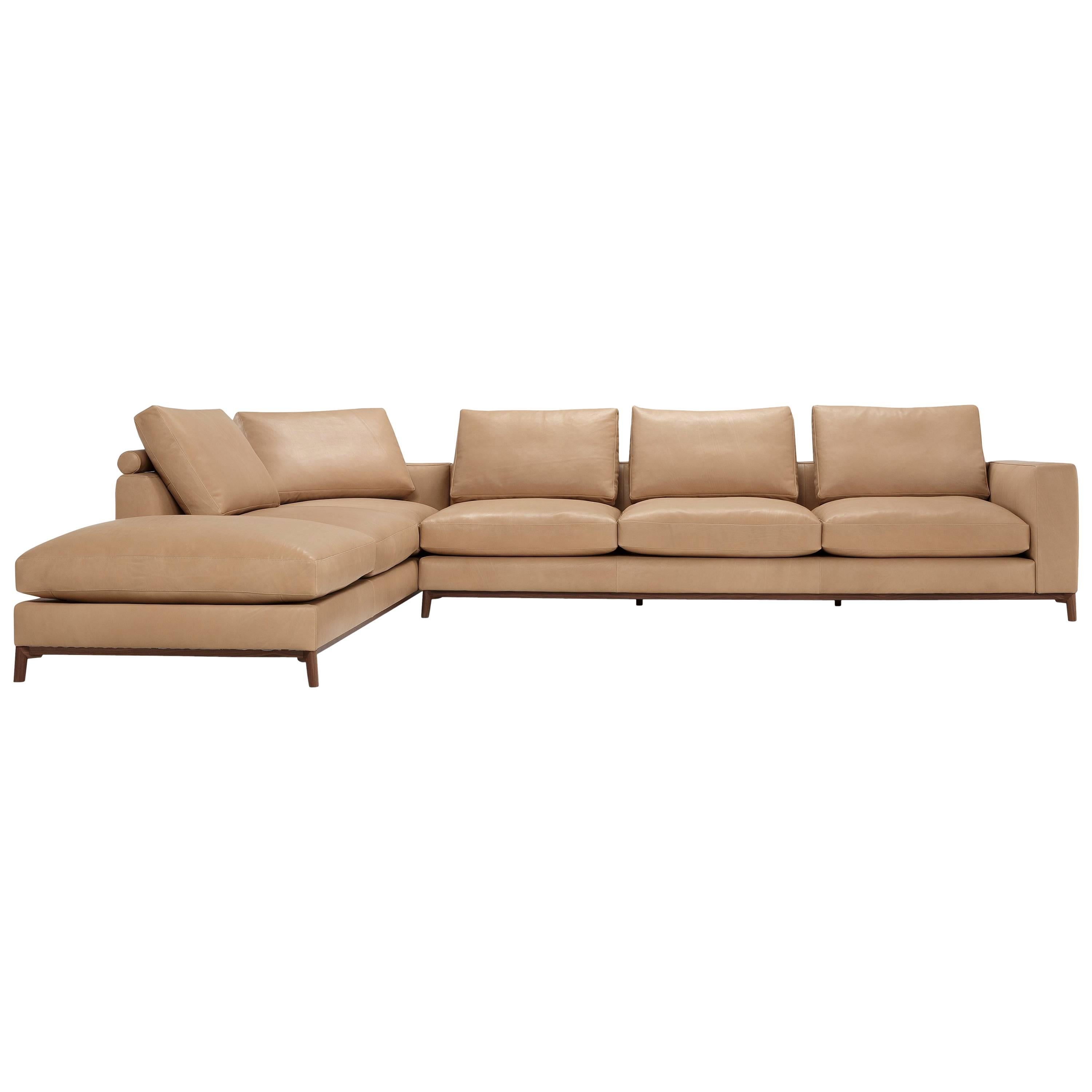 Dorsey Composition Sofa in Light Tan by Amura Lab For Sale