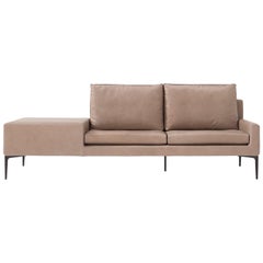 Elsa Sofa in by Luca Scacchetti with Connected Table